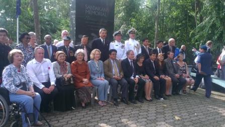 Official guests at the 2012 Sandakan Day commemoration